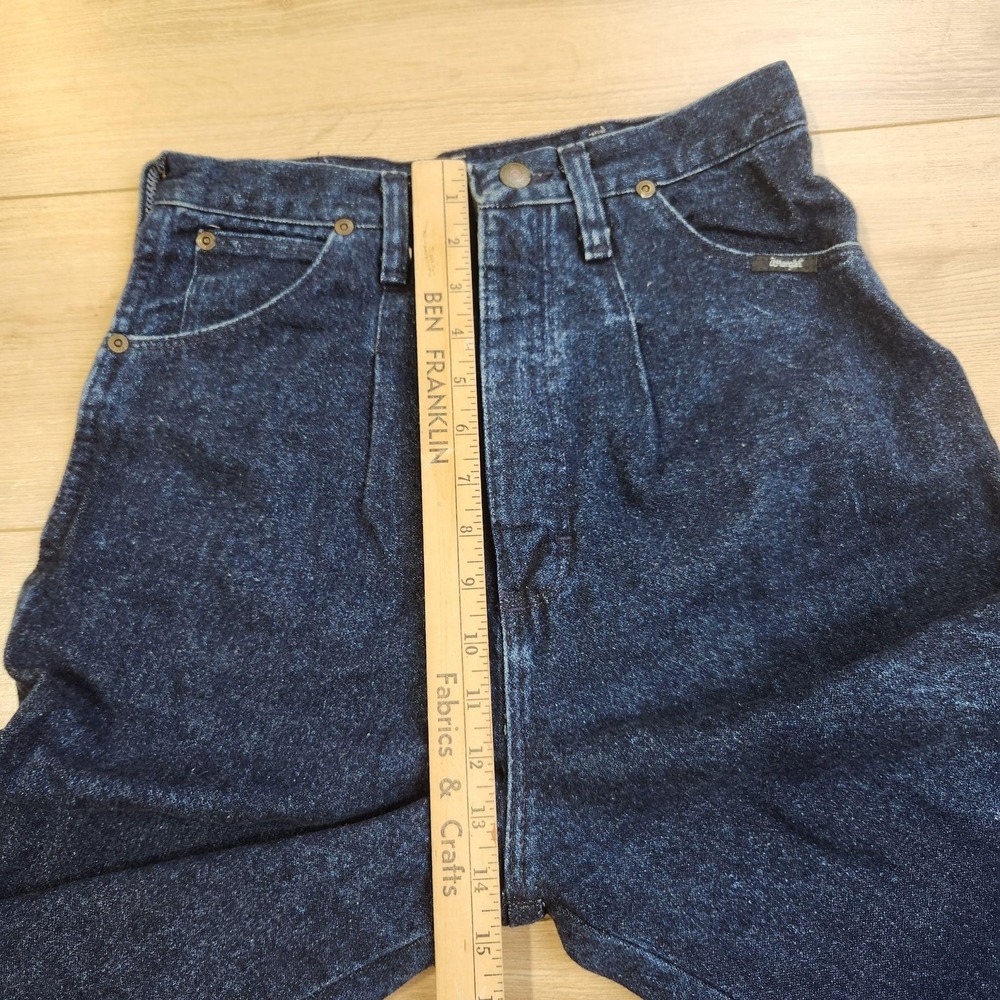 Vintage Wrangler Jeans Womens 9/10x31 Blue High Rise Bareback Western Denim - Picture 6 of 9